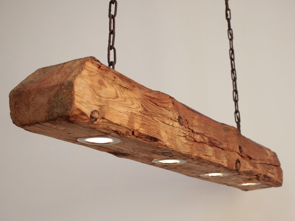 Lampe Holzbalken
 Hängelampe Deckenlampe Lampe rustikal Holz Holzbalken