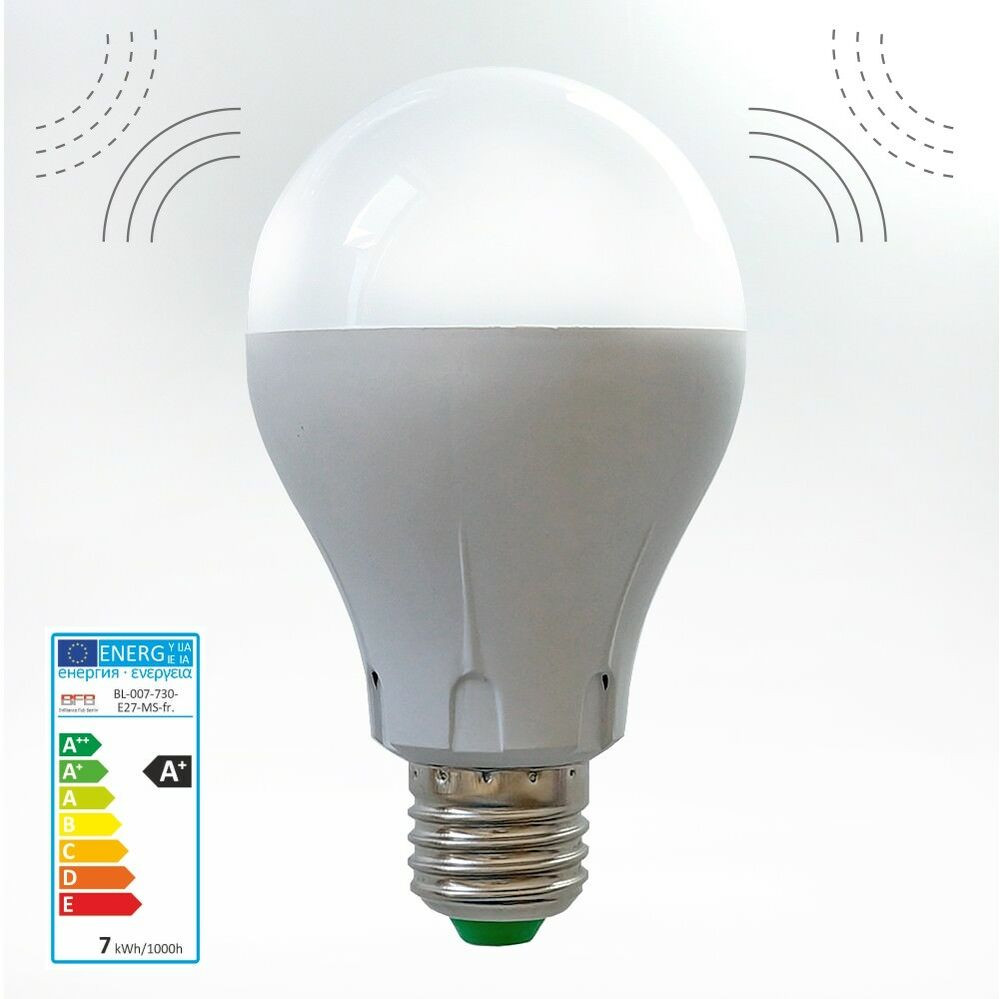 Lampe Mit Bewegungsmelder
 7W LED Radar Lampe Birne E27 mit Bewegungsmelder Sensor