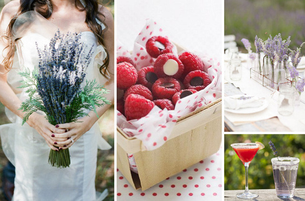 Lavendel Hochzeit
 Hochzeit mit Lavendel und Himbeerrot