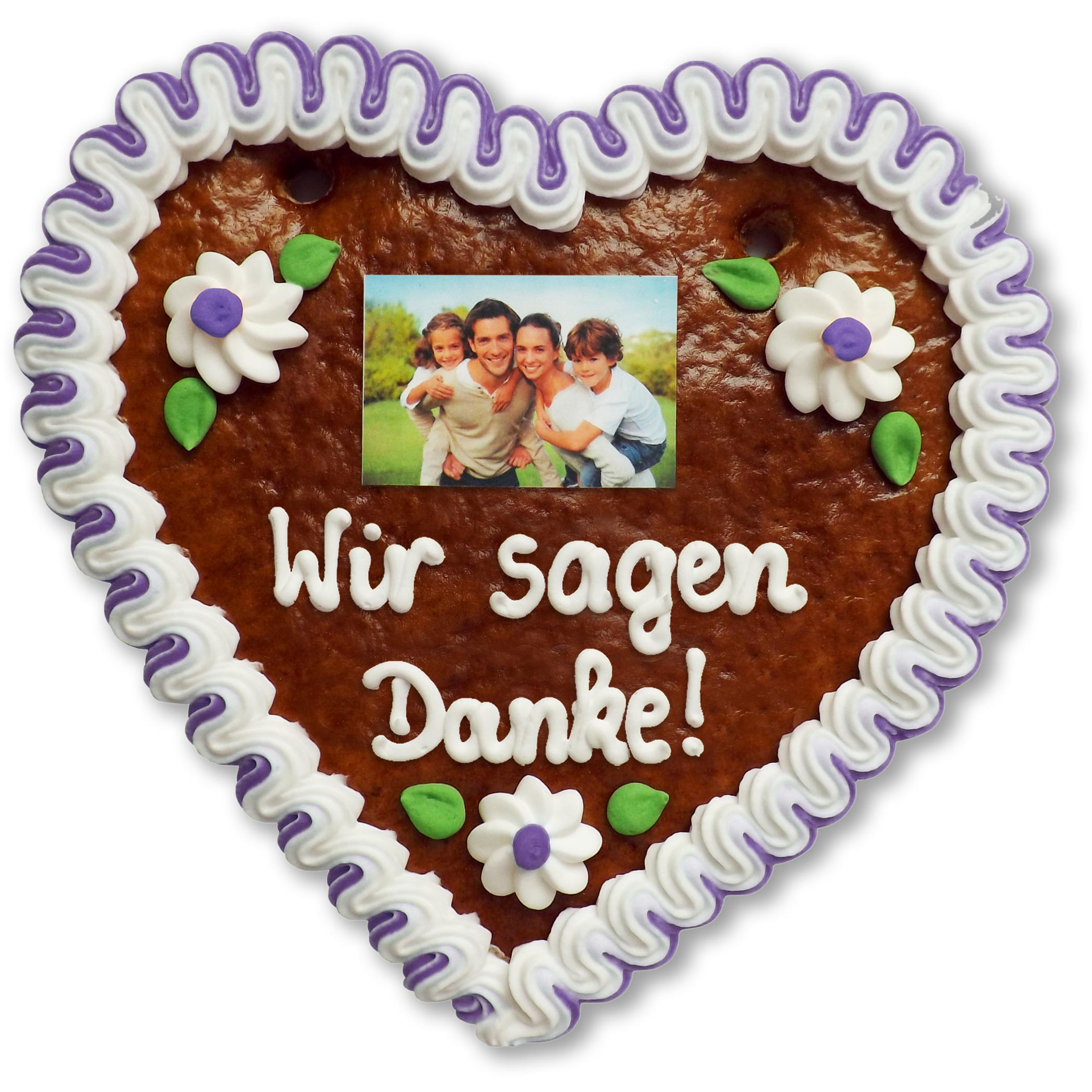 Lebkuchenherz Hochzeit
 Lebkuchenherz optional mit Foto 18cm