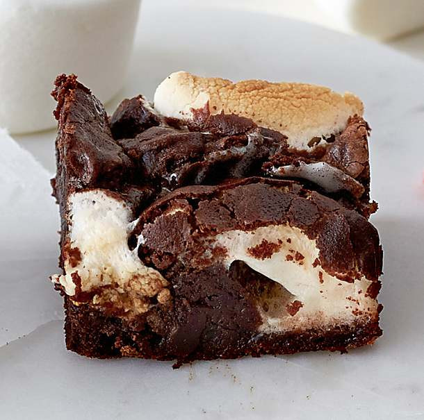 Lecker De Kuchen
 Marshmallow Brownie Rezept