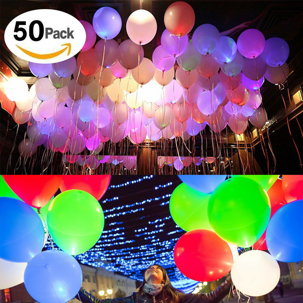 Led Luftballons Hochzeit
 50X LEUCHTENDE LED Luftballons Geburtstag Hochzeit Party