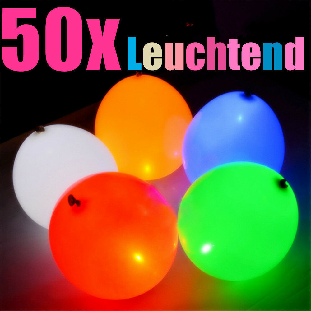 Led Luftballons Hochzeit
 50x leuchtende LED Luftballons Party Hochzeit Geburtstag