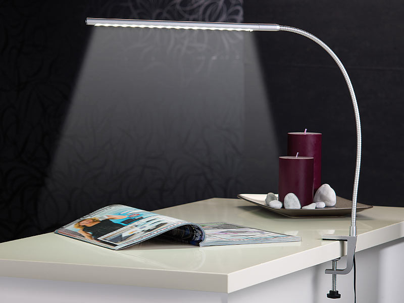 Led Schreibtisch
 Lunartec Voll schwenkbare LED Schreibtisch Lampe aus Metall