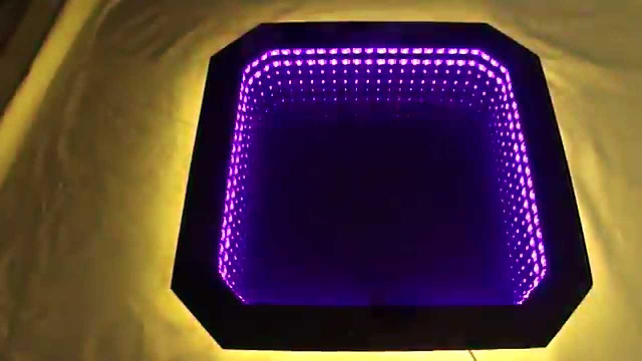 Led Spiegel
 Infinity Mirror Unendlicher Spiegel LED RGB