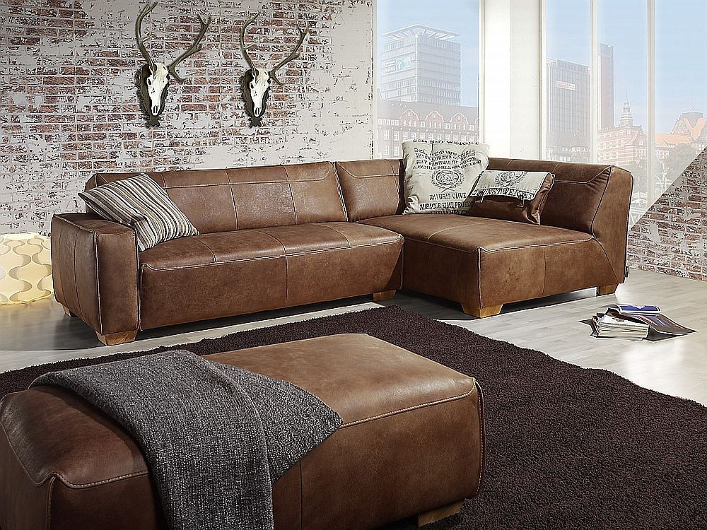 Leder Couch
 Lobby 442 von Ultsch Ledercouch braun