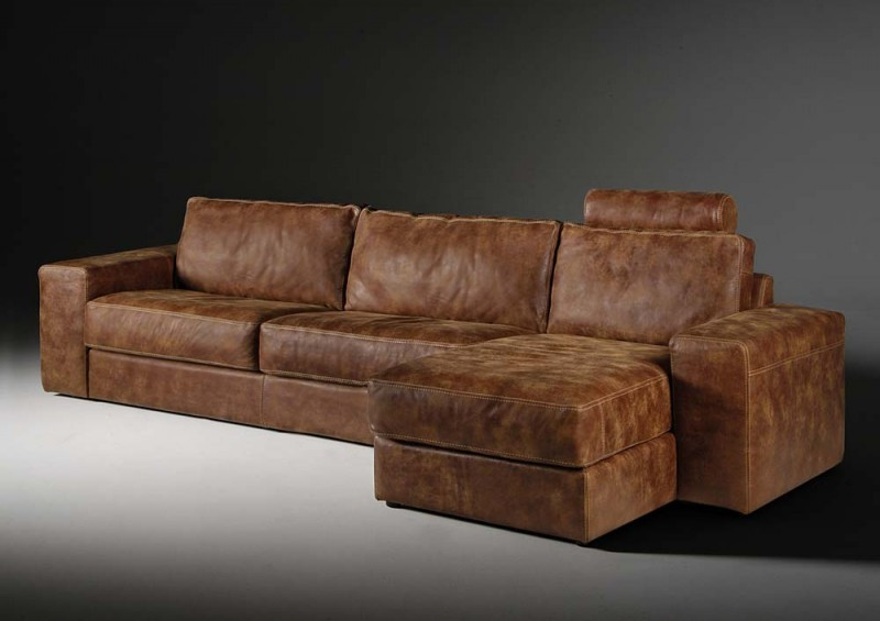 Leder Couch
 ROAD Ledercouch braun