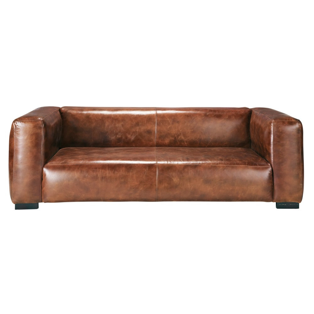 Leder Couch
 Ledersofa 3 4 Sitzer braun John John