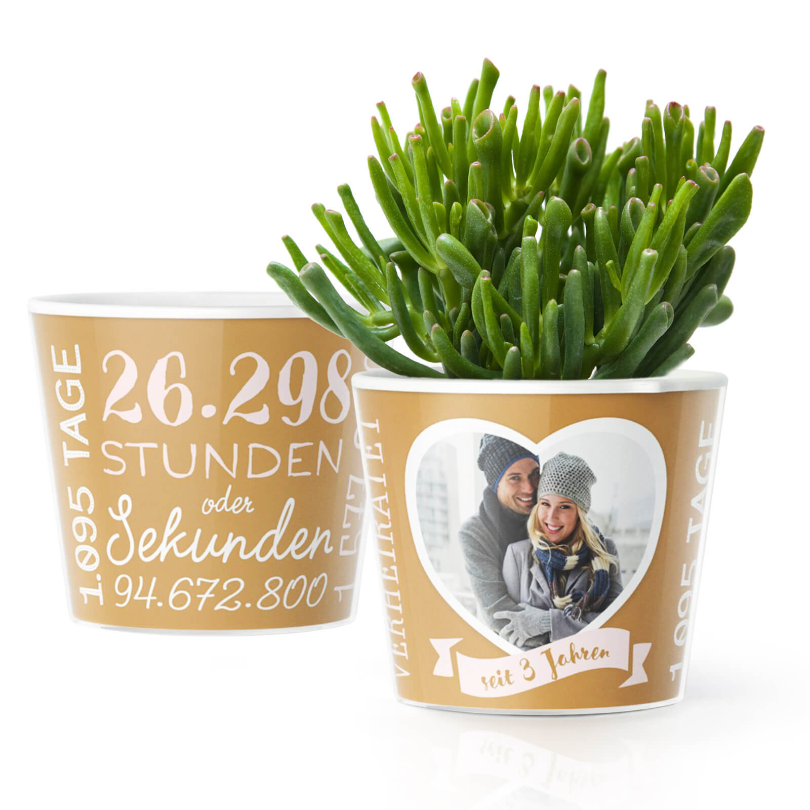 Lederne Hochzeit
 3 Hochzeitstag Lederne Hochzeit – Blumentopf von MyFacepot