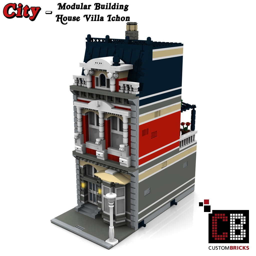 Lego Creator Haus
 CUSTOMBRICKS LEGO City Creator Expert Haus House