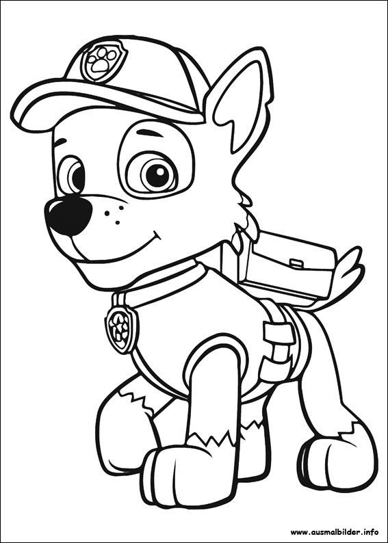 Leichte Ausmalbilder
 Paw Patrol Ausmalbilder 01 malen Pinterest