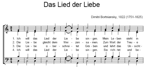 Lieder Zur Hochzeit Singen
 Das Lied der Liebe Ich wiil das Lied der Liebe singen