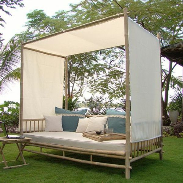 Loungebett Garten
 Bambus Möbel und Deko Die Geheimnisse von Bambusholz
