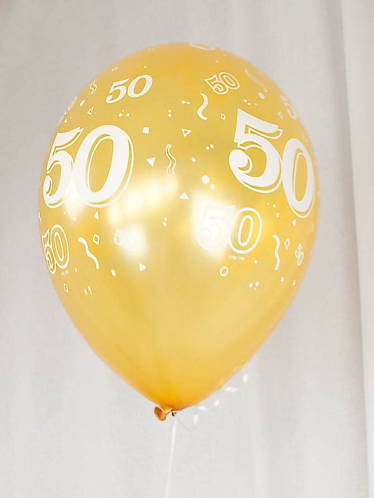 Luftballon Hochzeit
 Brautpaar zur Goldenen Hochzeit aus Luftballons 60 cm