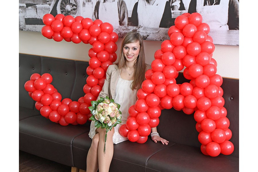 Luftballons Für Hochzeit
 Die Ballondrucker EASY FIX Buchstabenset "JA" Größe ca