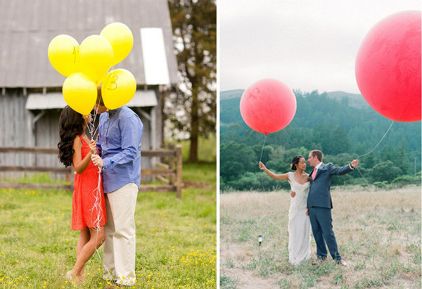 Luftballons Hochzeit Genehmigung
 Hochzeitsideen mit Luftballons