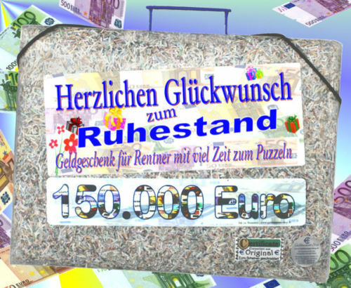 Lustige Geschenke Für Angehende Rentner
 Ruhestand GELDGESCHENKE lustige Geschenke 150 000€ Geld