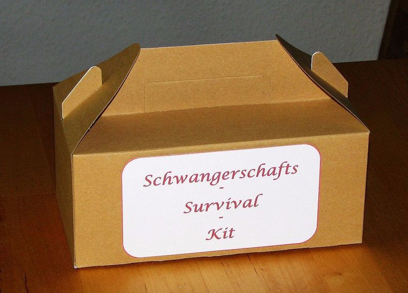 Lustige Geschenke Für Schwangere
 Schwangerschafts Survival Kit von Smilland auf DaWanda