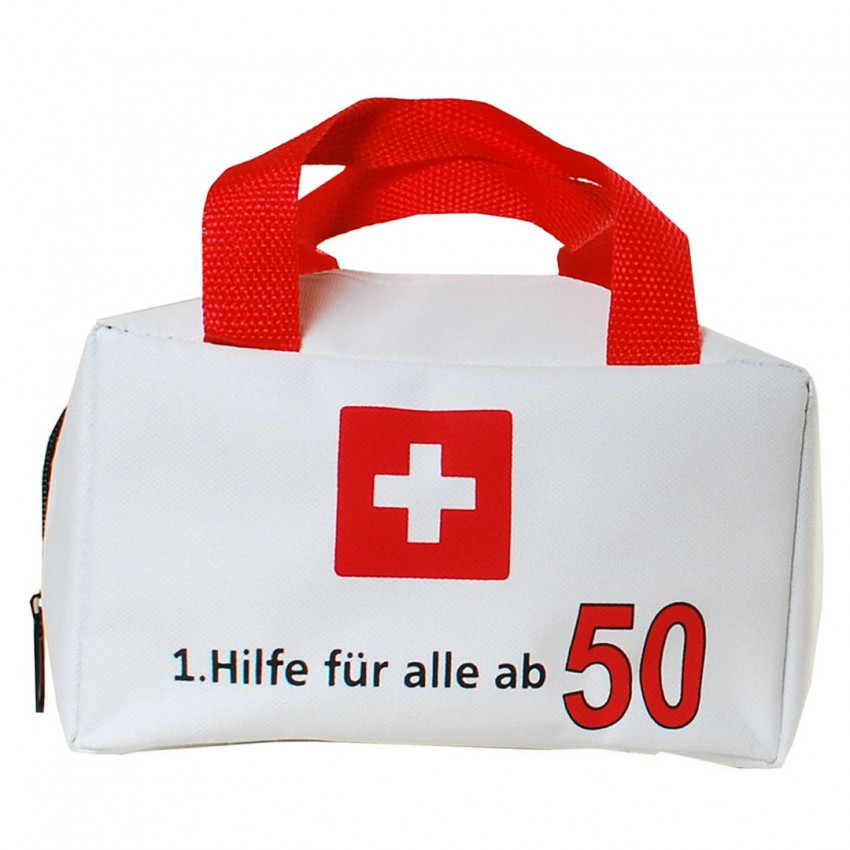 Lustige Geschenke Zum 50. Geburtstag
 1 Hilfe Tasche zum "50" Geburtstag