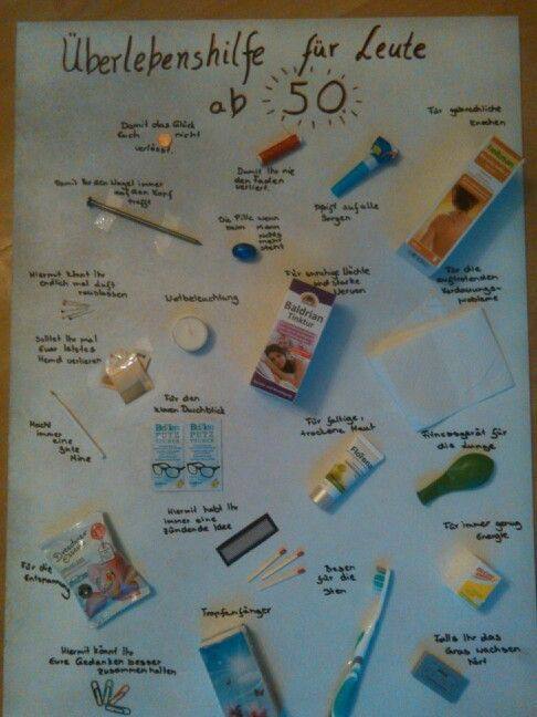 Lustige Geschenke Zum 50. Geburtstag
 50 Geburtstag Survival Überlebens Kit Geschenke