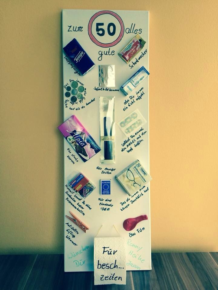 Lustige Geschenke Zum 50. Geburtstag
 Lustiges Geburtstagsgeschenk selbstgemacht