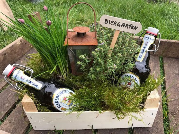 Lustige Geschenke Zum Einzug Selber Machen
 "Manine Makes" Ein Biergarten als Geldgeschenk