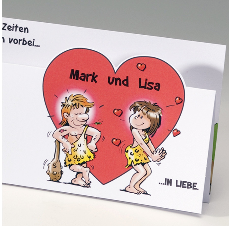 Lustige Hochzeitskarten
 Lustige Hochzeitskarten "Steinzeit" bestellen