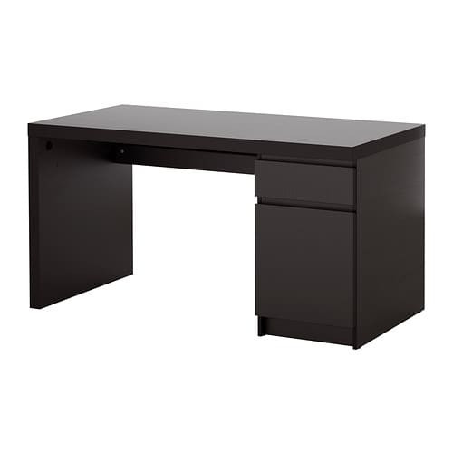 Malm Schreibtisch
 MALM Schreibtisch schwarzbraun IKEA