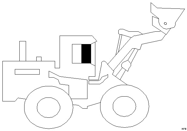 Malvorlagen Bagger
 Bagger Von Der Seite Ausmalbild & Malvorlage Baustelle