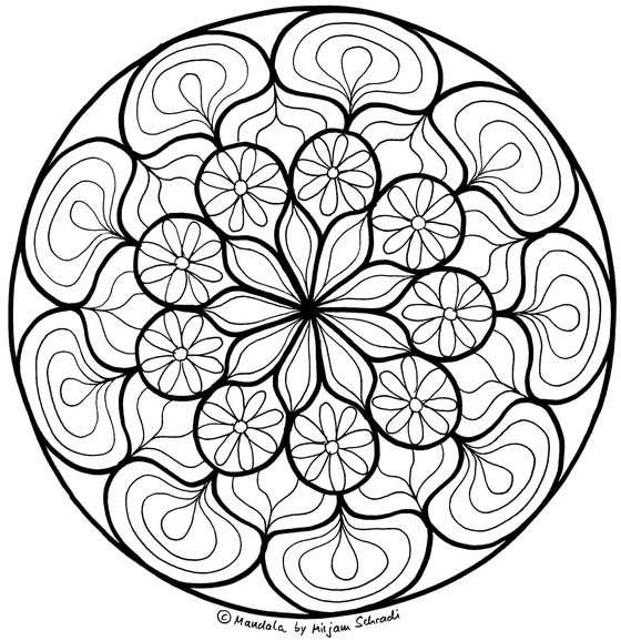 Malvorlagen Blumen Für Erwachsene
 Blumen Mandala zum Entspannen für Erwachsene MandalaMalspiel