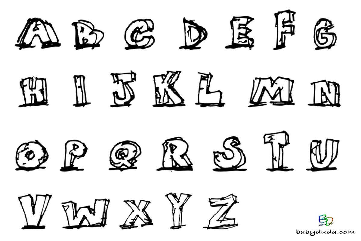 Malvorlagen Buchstaben Von A-Z
 Buchstaben Ausmalen Alphabet Malvorlagen A Z