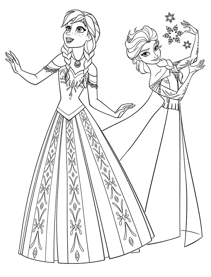 Malvorlagen Elsa Und Anna
 Elsa und Anna Ausmalbilder 01 Mandala