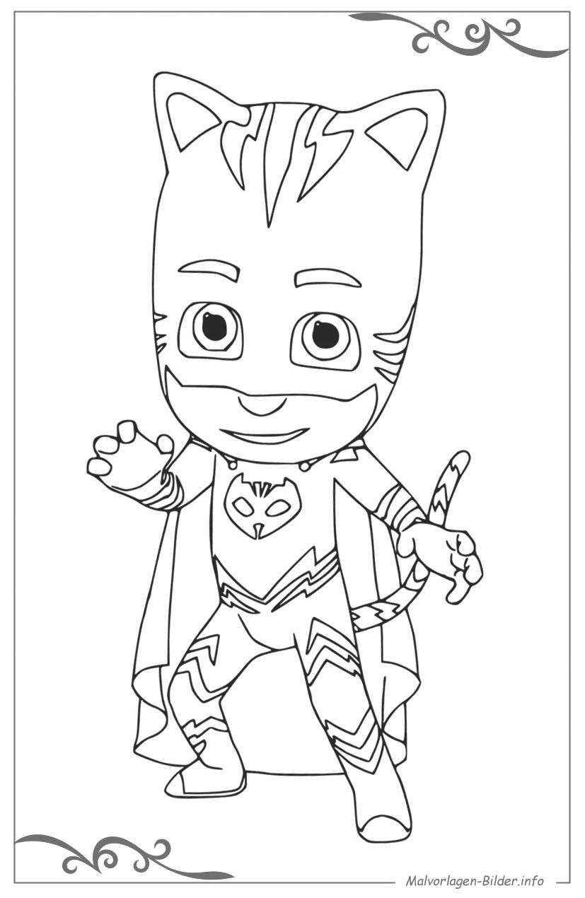 Malvorlagen Pj Masks
 PJ Masks – Pyjamahelden ausmalbild für kinder zum gratis