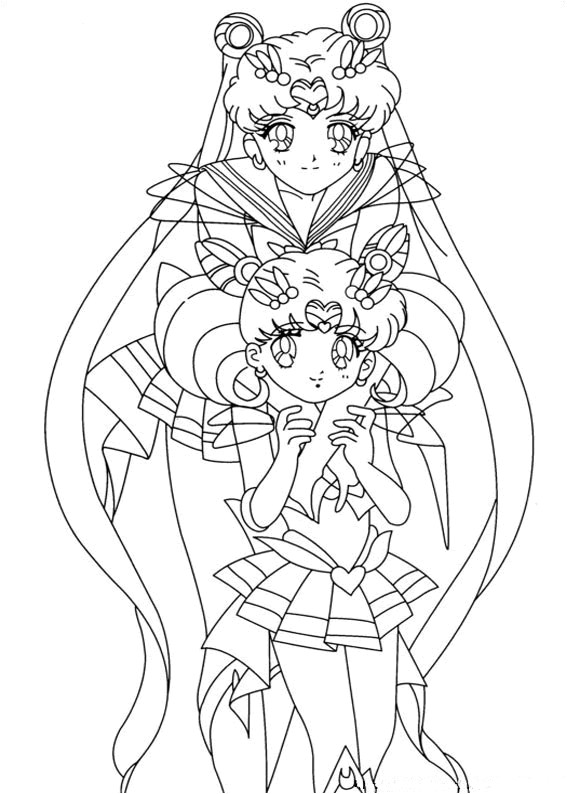 Manga Model Ausmalbilder
 Dibujos de Sailor Moon para colorear Dibujos para Niños