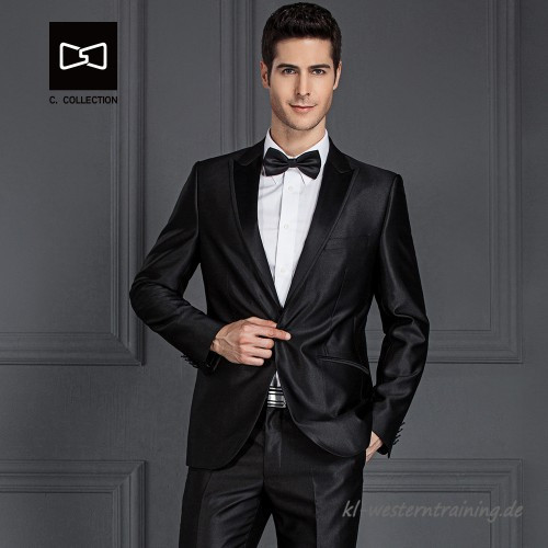 Männer Anzug Hochzeit
 Maßgeschneiderte Männer Schwarz Shinning Anzug Slim fit