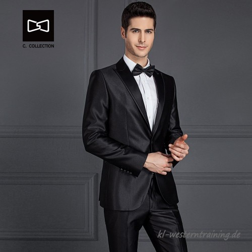 Männer Anzug Hochzeit
 Maßgeschneiderte Männer Schwarz Shinning Anzug Slim fit