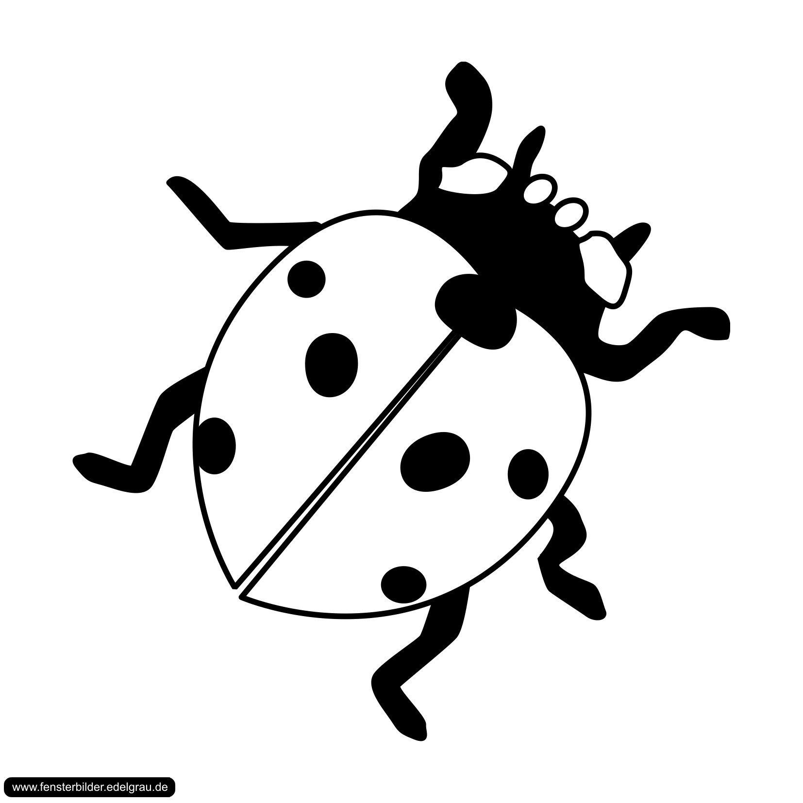 Marienkäfer Ausmalbilder
 Kostenlose Fensterbilder Window Color Malvorlagen zum