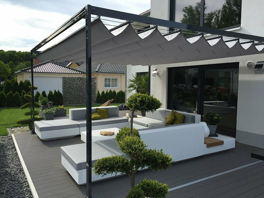 Markise Terrasse
 Pergola Faltdach Markise HMS V2