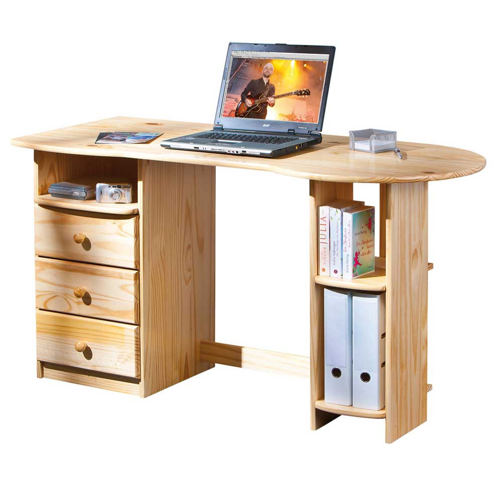 Massivholz Schreibtisch
 Massivholz Schreibtisch aus Kiefer Classico