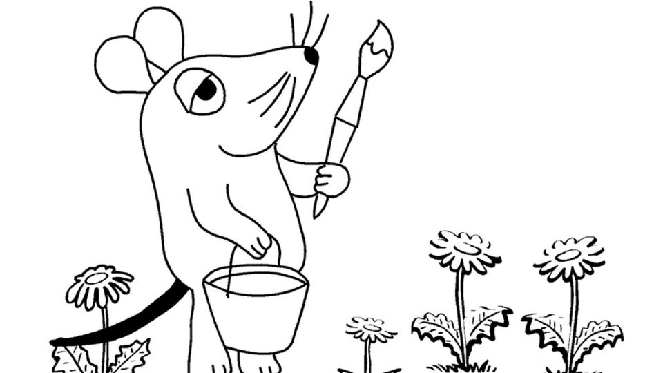 Maus Und Elefant Ausmalbilder
 Maus malt Blumen Die Seite mit der Maus WDR