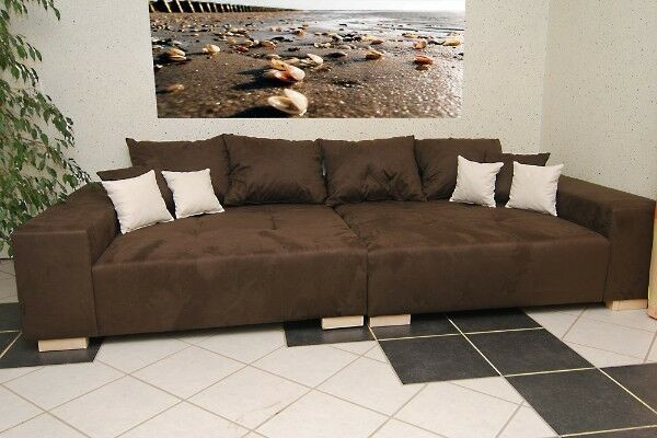 Mega Sofa
 Big Sofa XXL Mega Schlaf Couch Big Couch Federkern Made