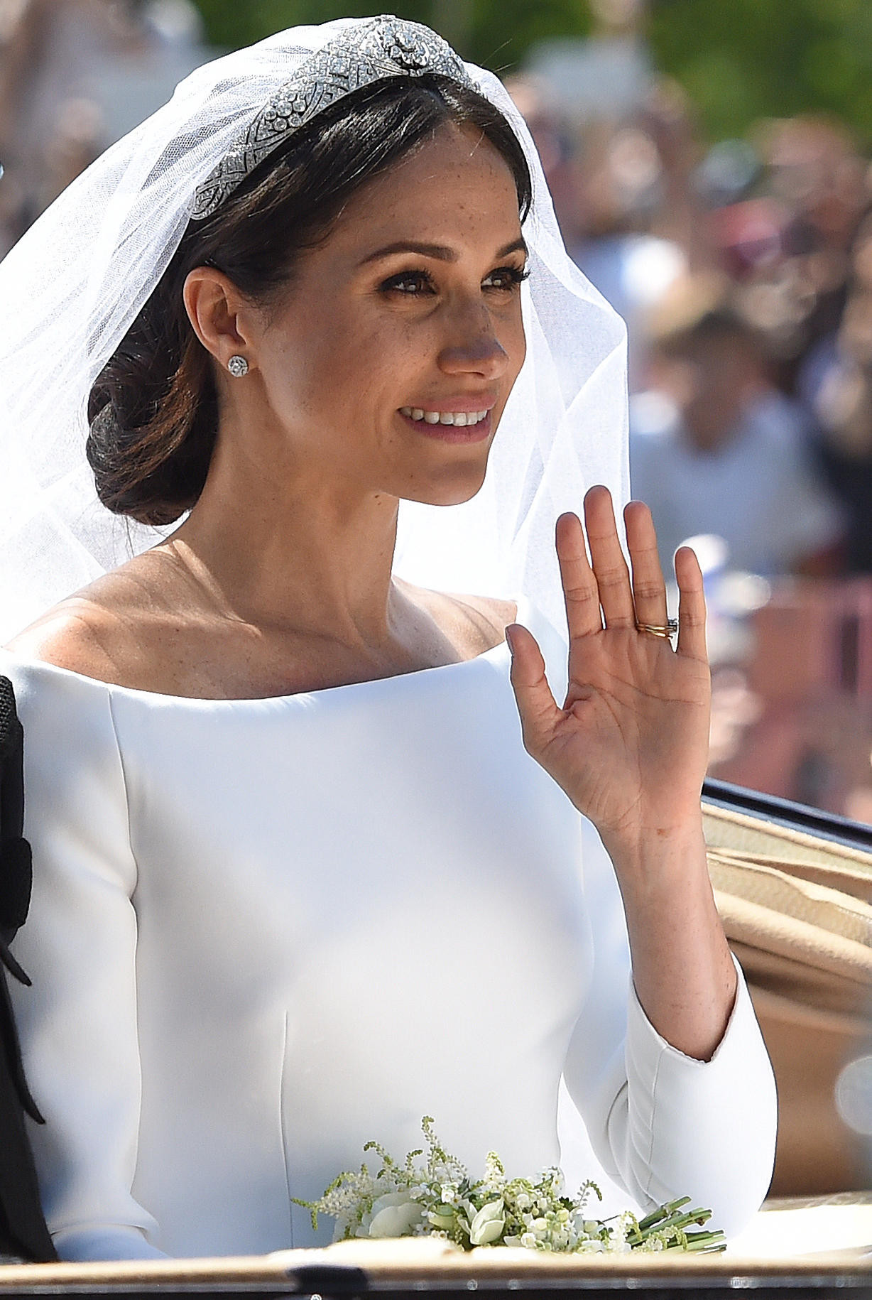 Megan Hochzeit
 Meghan Markle Step by Step zu ihrer Brautfrisur