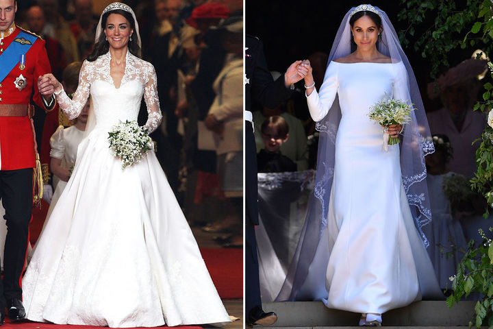 Meghan Hochzeitskleid
 Kate vs Meghan Royale Hochzeiten im Vergleich GLAMOUR