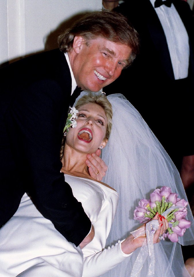 Melania Trump Hochzeit
 "Wenn du auf Knie gehst " Donald Trump und sein