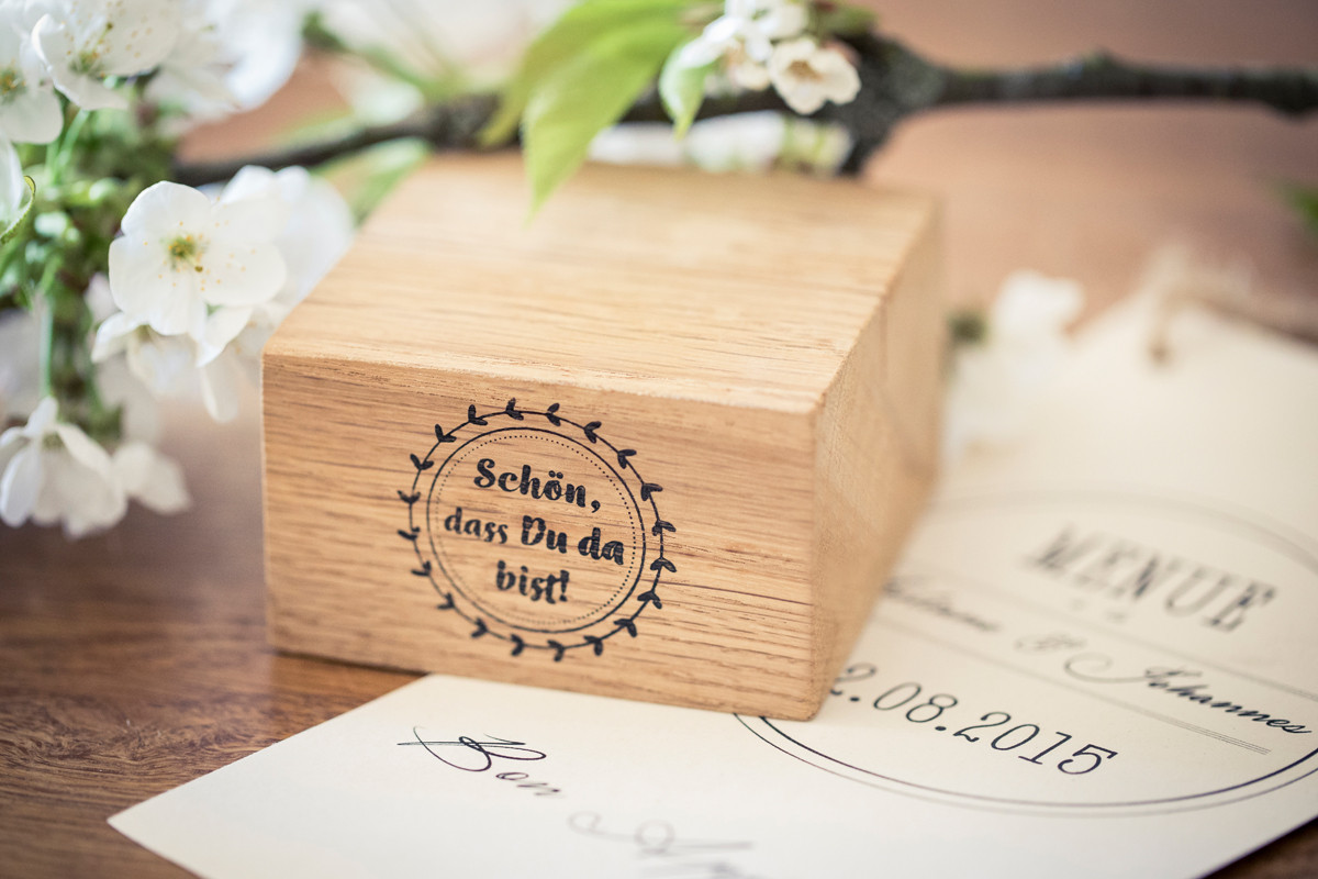 Menükartenhalter Hochzeit
 Sieben zauberhafte Stempel Ideen für eure Hochzeit