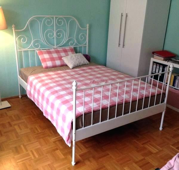 Metallbett Ikea
 Metallbett Ikea Metall Bett 90×200 Weiss 180×200 Weisses