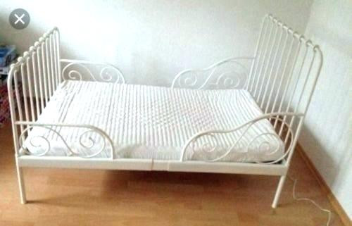 Metallbett Ikea
 Metallbett Ikea Metall Bett 90×200 Weiss 180×200 Weisses