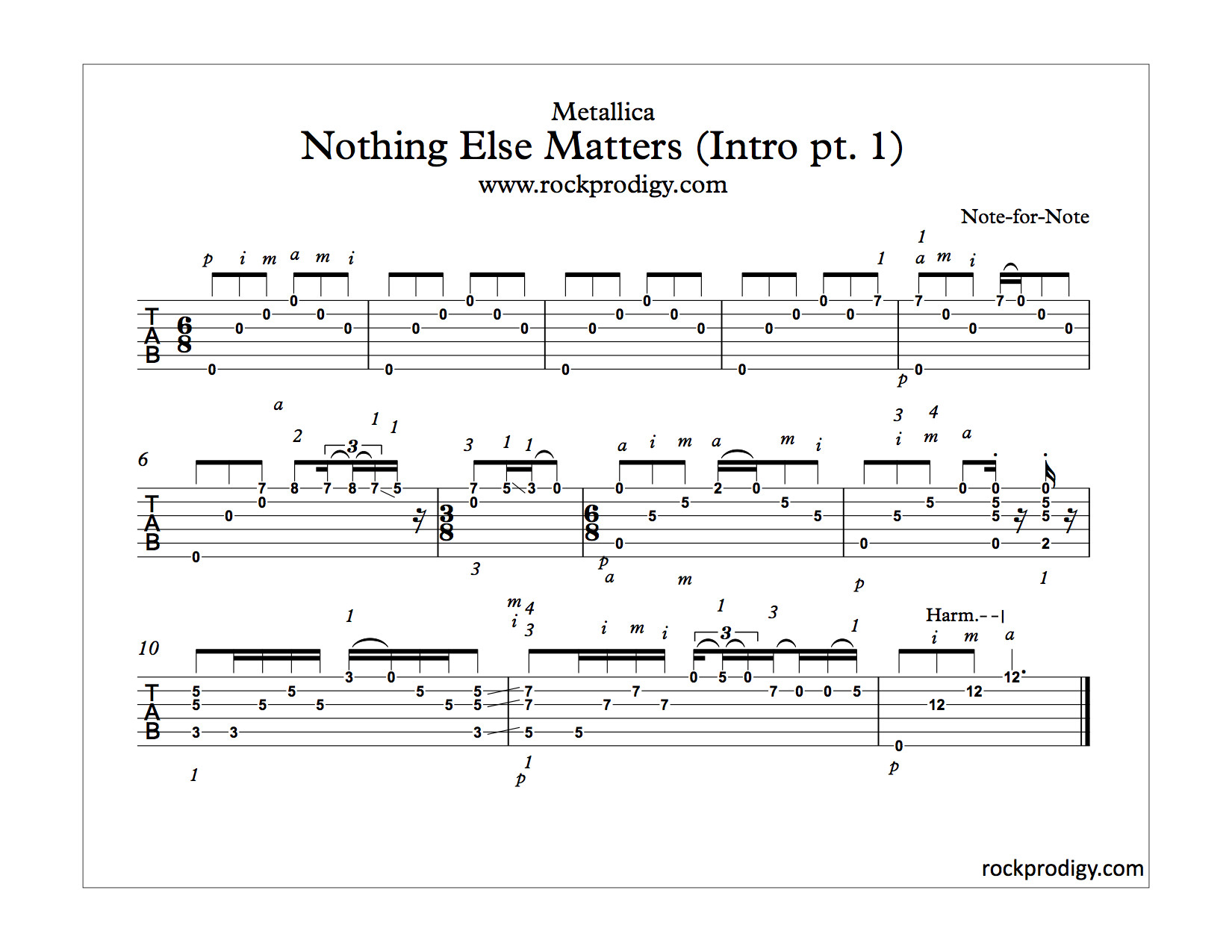 Metallica Nothing Else Matters Tabs
 4 Important Guitar Techniques Behind The Intro To