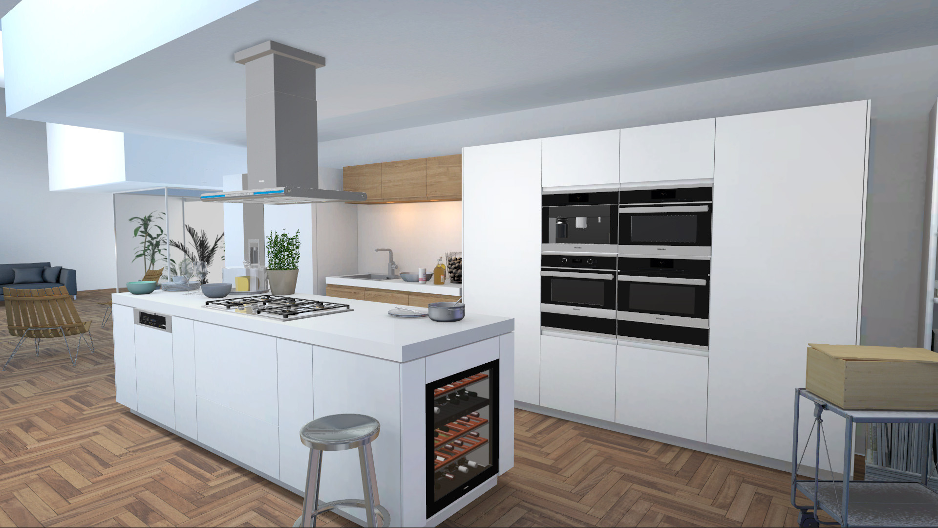 Miele Küchen
 Unity3D Multitouch Konfigurator Miele Kitchen Appliances