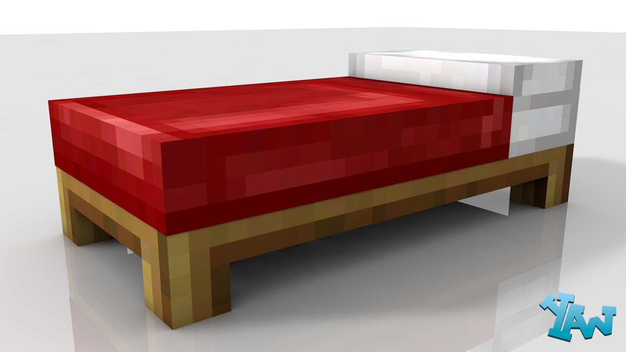 Minecraft Bett
 Creating A Minecraft Bed In C4D With Download ing Soon